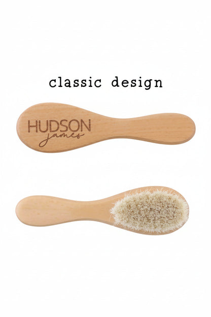 Personalized Wooden Baby Brush