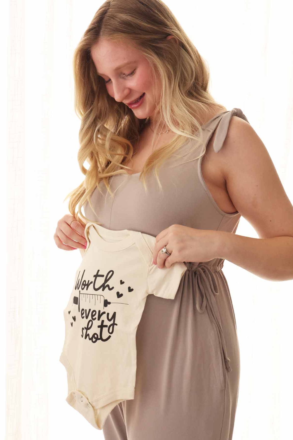 Worth Every Shot Graphic Bodysuit | Natural