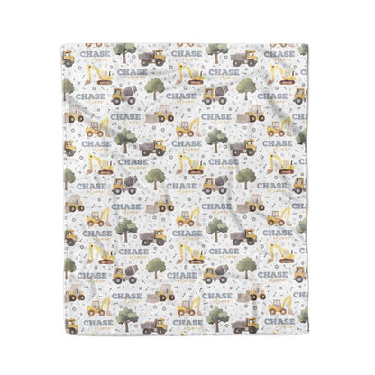 Nuts & Bolts Personalized Kids Blanket