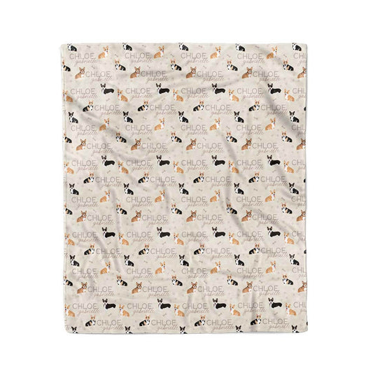 Personalized Kids Blanket | Corgi