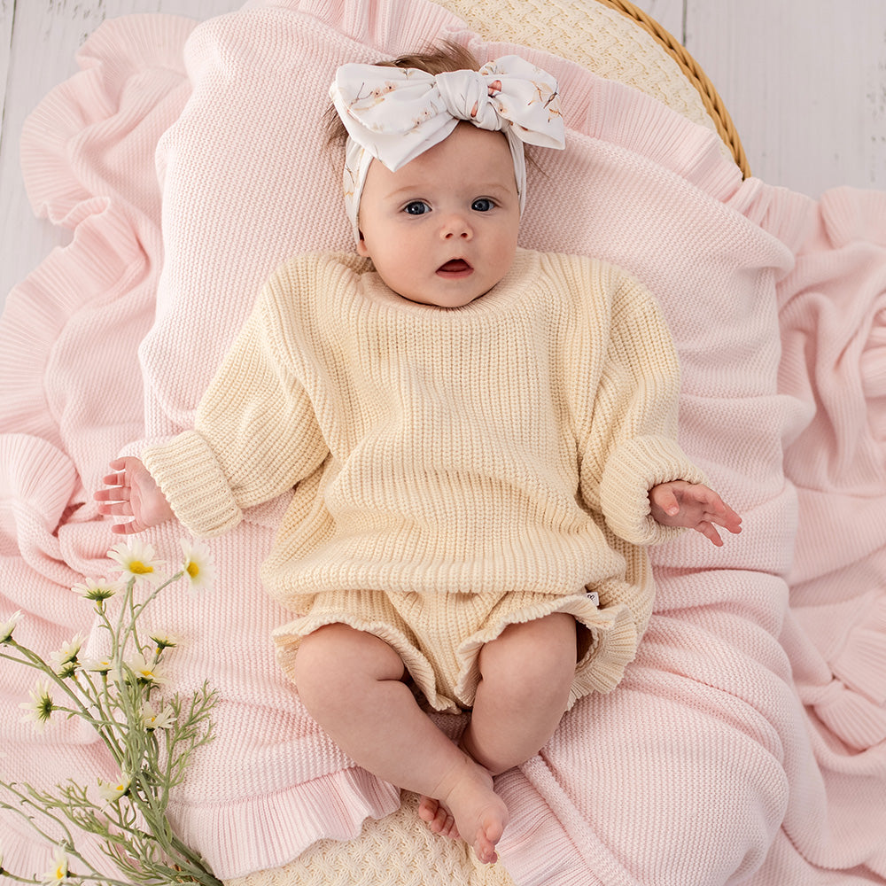 Cream Organic Cotton Knit Bloomers