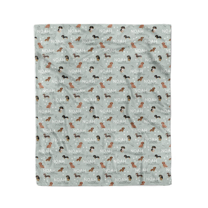 Personalized Kids Blanket | Dachshund