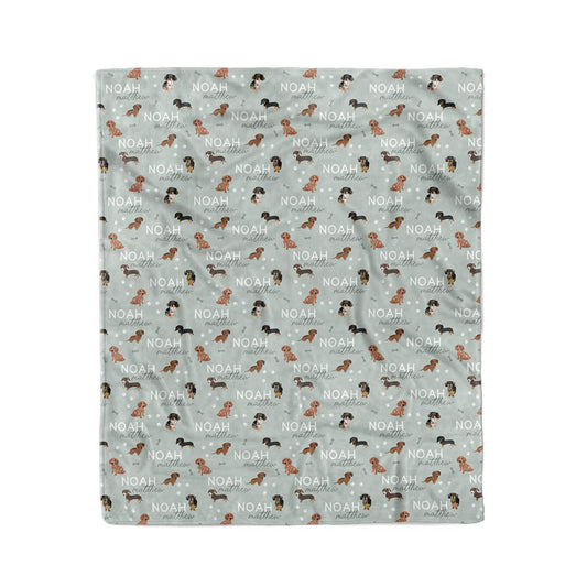 Personalized Kids Blanket | Dachshund