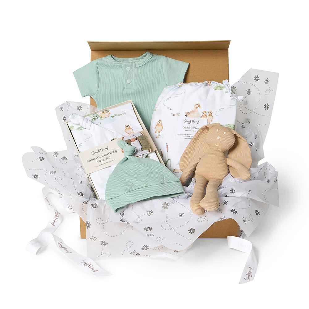 Deluxe Newborn Gift Hamper - Duck Pond
