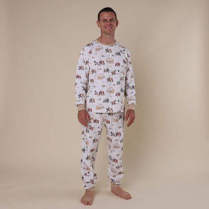 Diggers & Tractors Organic Mens Long Sleeve PJ Set