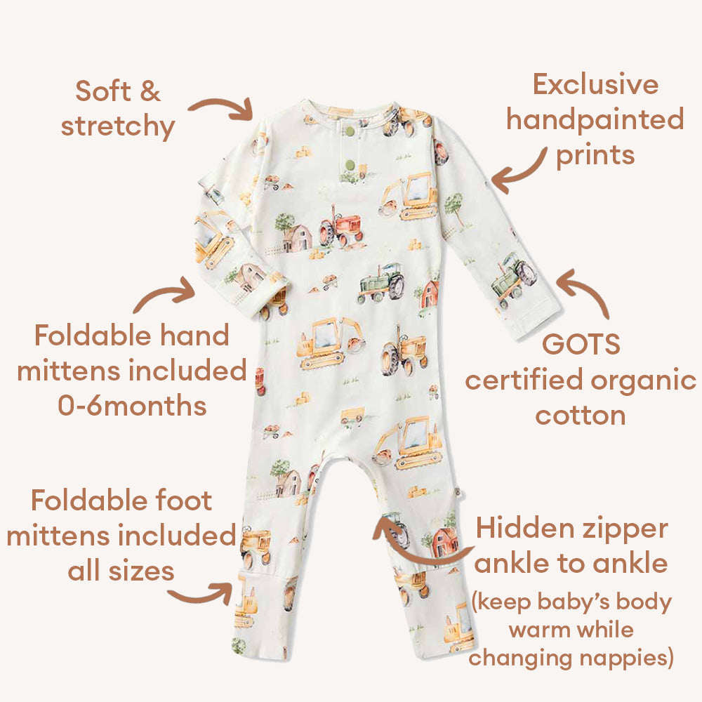 Diggers & Tractors Organic Growsuit
