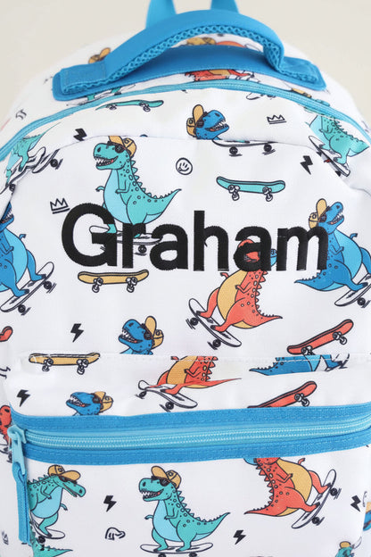 Kids Embroidered Backpack | Totally T-Rex
