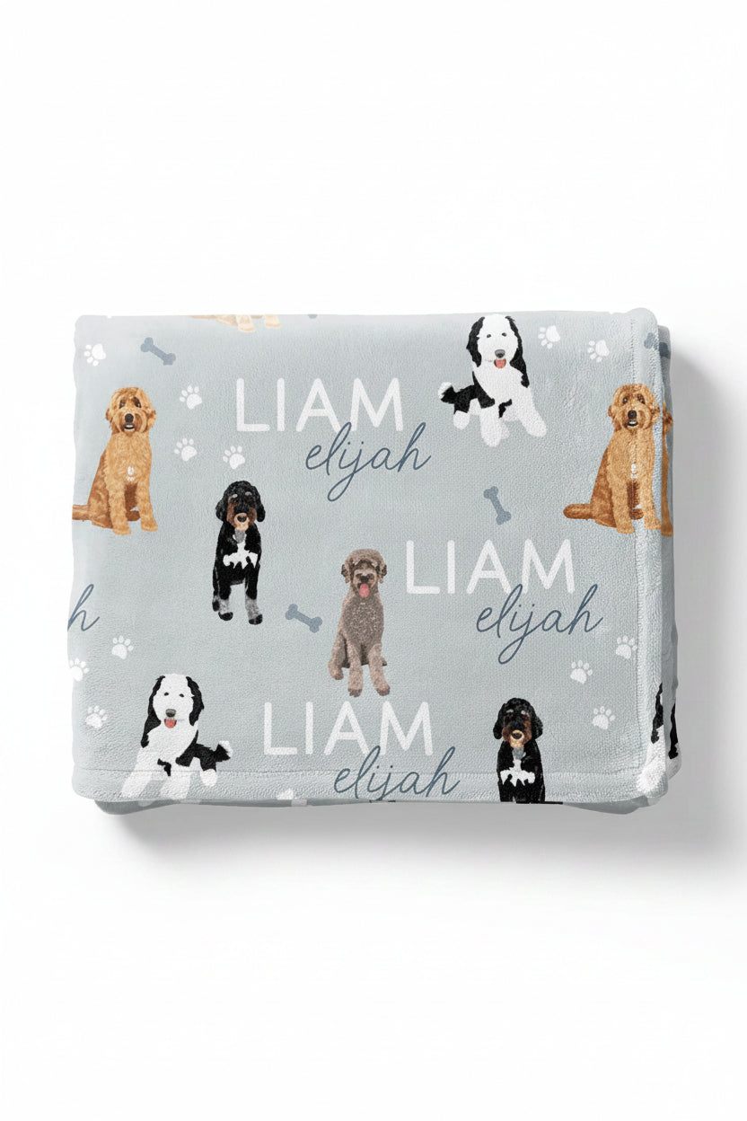 Personalized Kids Blanket | Doodles