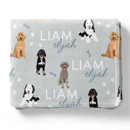 Personalized Kids Blankets | Dog Breeds