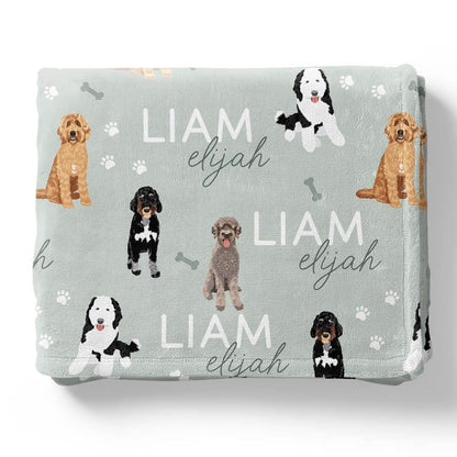 Personalized Kids Blankets | Dog Breeds