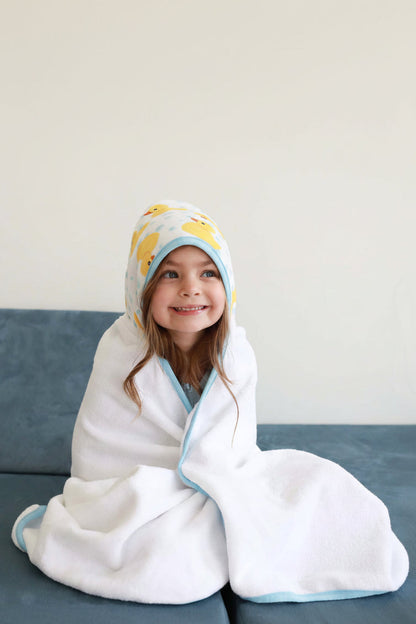 Kids Embroidered Bamboo Hooded Towels