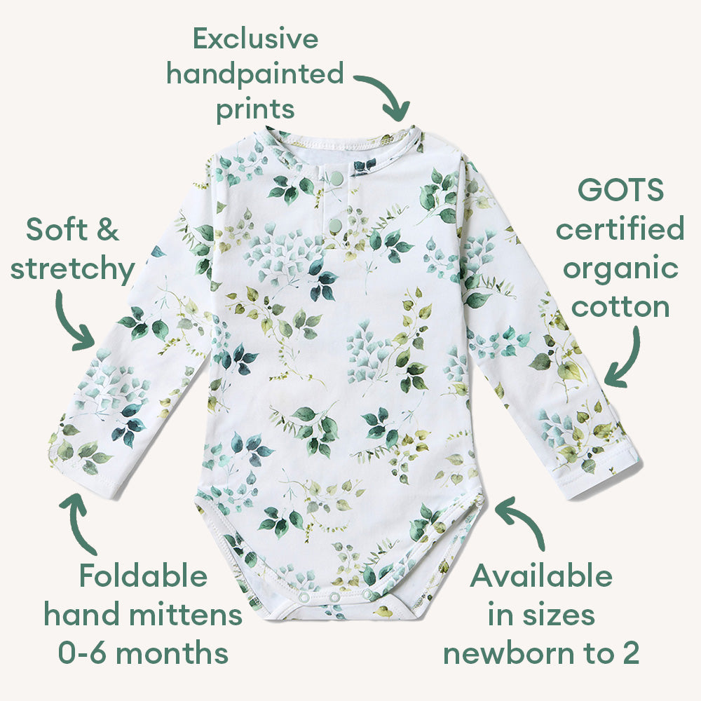 Eden Long Sleeve Organic Bodysuit