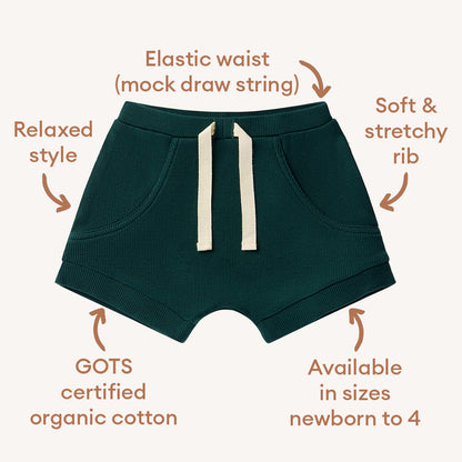 Emerald Organic Shorts
