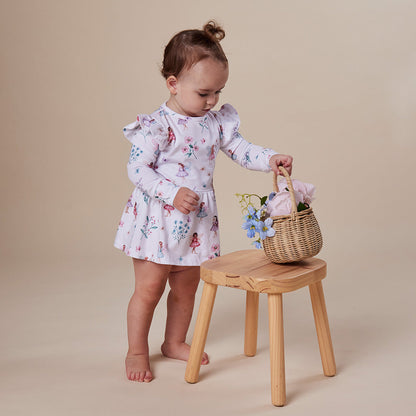 Fairy Garden Long Sleeve Organic Dress