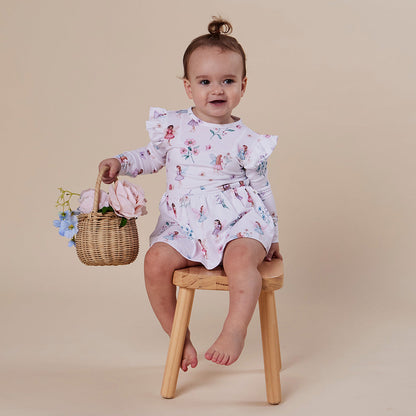 Fairy Garden Long Sleeve Organic Dress