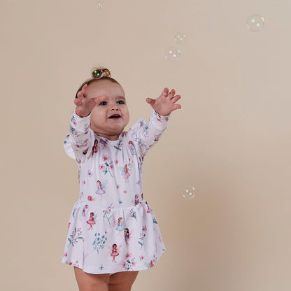 Fairy Garden Long Sleeve Organic Dress