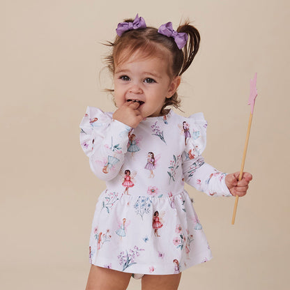 Fairy Garden Long Sleeve Organic Dress