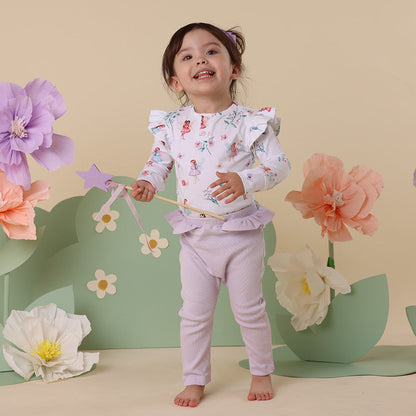 Lavender Organic Pants with Frill (Limited Style)