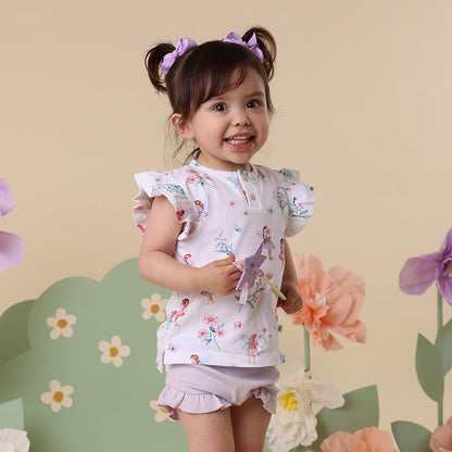Fairy Garden Organic Short Sleeve Top with Frill