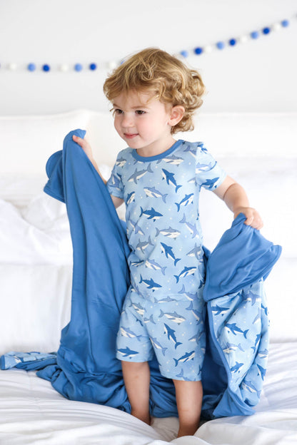 Double Sided Bamboo Blanket | Fin Friends