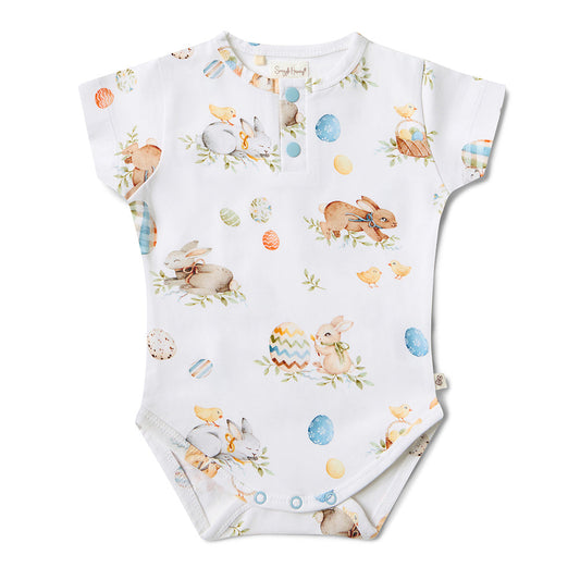 Flopsy Bunnies Short Sleeve Organic Bodysuit
