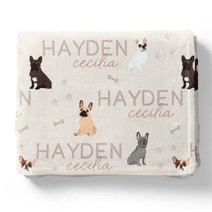 Personalized Kids Blankets | Dog Breeds