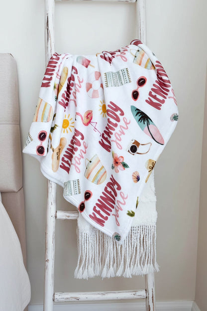 Fun In The Sun | Personalized Kids Blanket