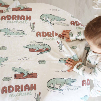 Later Gator Personalized Kids Blanket