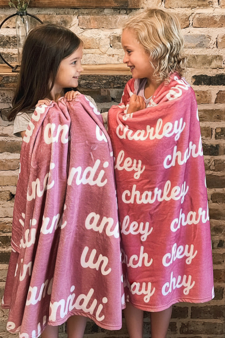 Rose Blossom Personalized Color Blanket