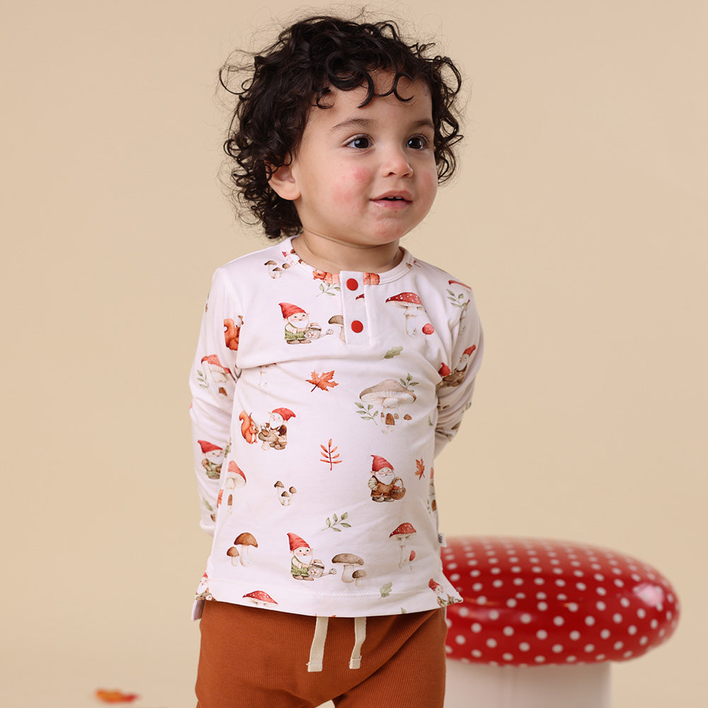 Gnomes Organic Long Sleeve Top