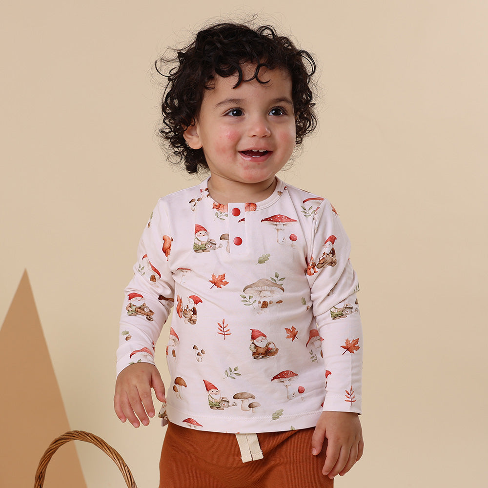 Gnomes Organic Long Sleeve Top