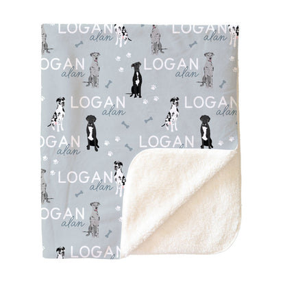 Personalized Kids Blankets | Dog Breeds