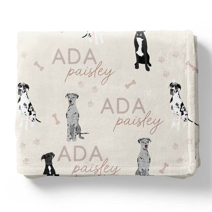 Personalized Kids Blankets | Dog Breeds