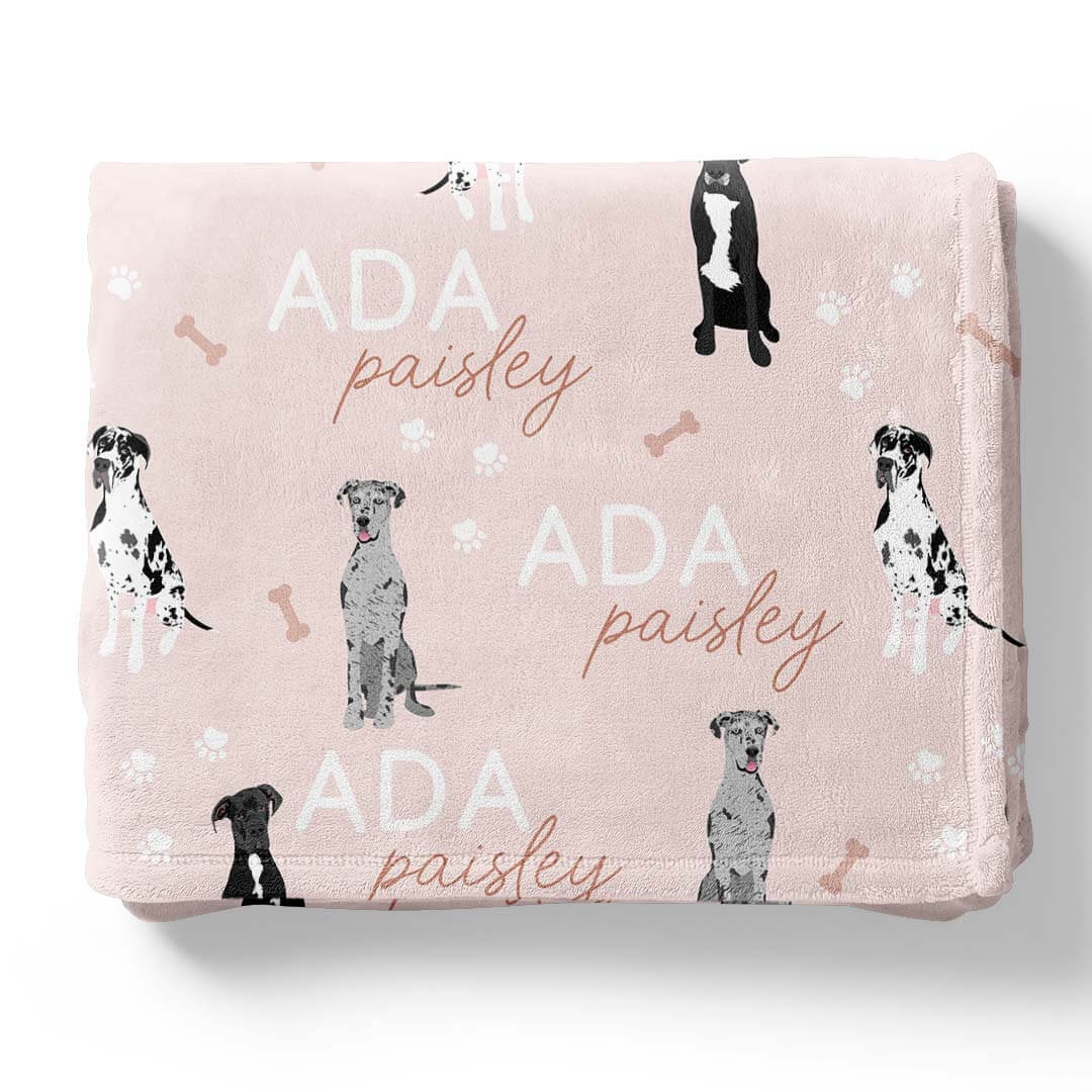 Personalized Kids Blankets | Dog Breeds