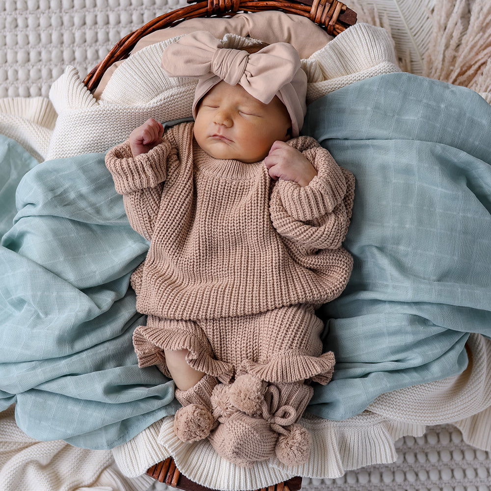 Hazelnut Organic Cotton Knit Bloomers