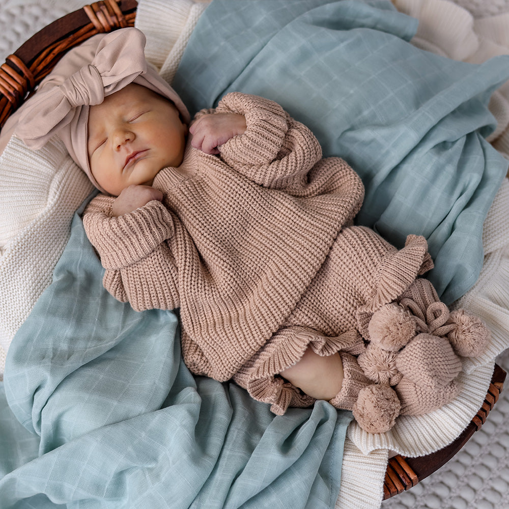 Hazelnut Organic Cotton Knit Bloomers