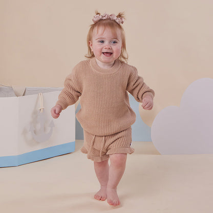 Hazelnut Organic Cotton Knit Bloomers