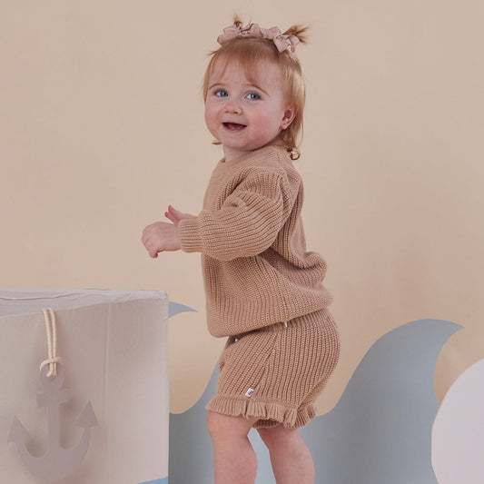 Hazelnut Organic Cotton Knit Bloomers