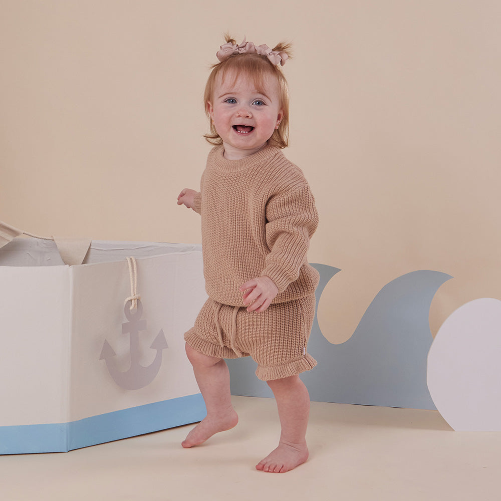 Hazelnut Organic Cotton Knit Bloomers