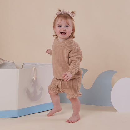 Hazelnut Organic Cotton Knit Bloomers