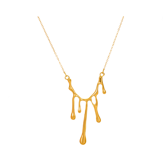 Dripping Lava Pendant Necklace