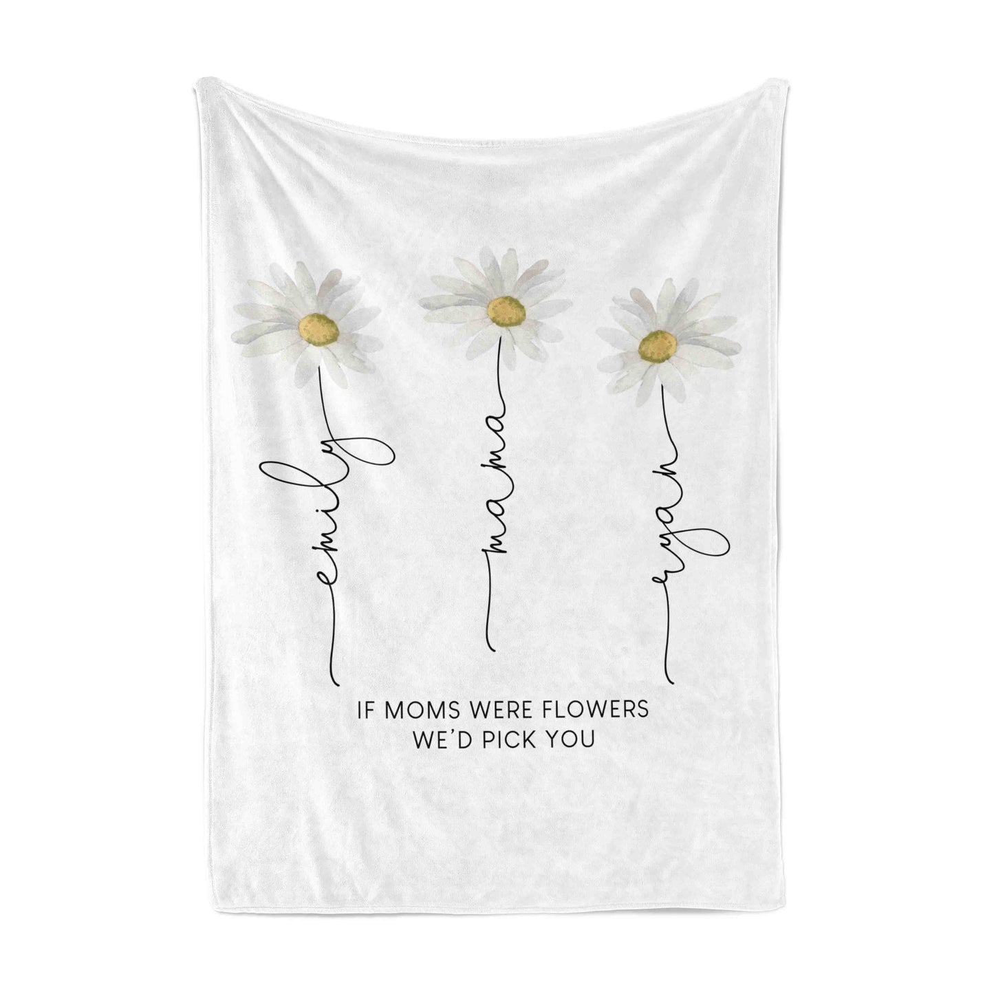 Personalized Blanket | Bouquet for Mom