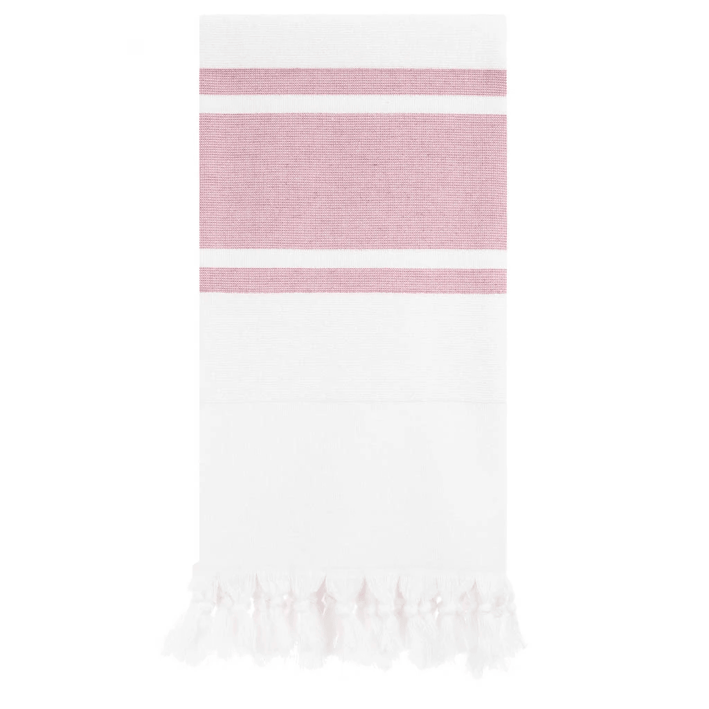red & white stripe towel