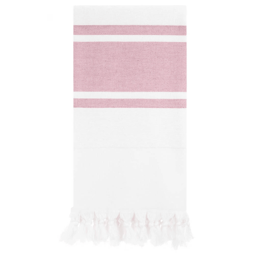 red & white stripe towel