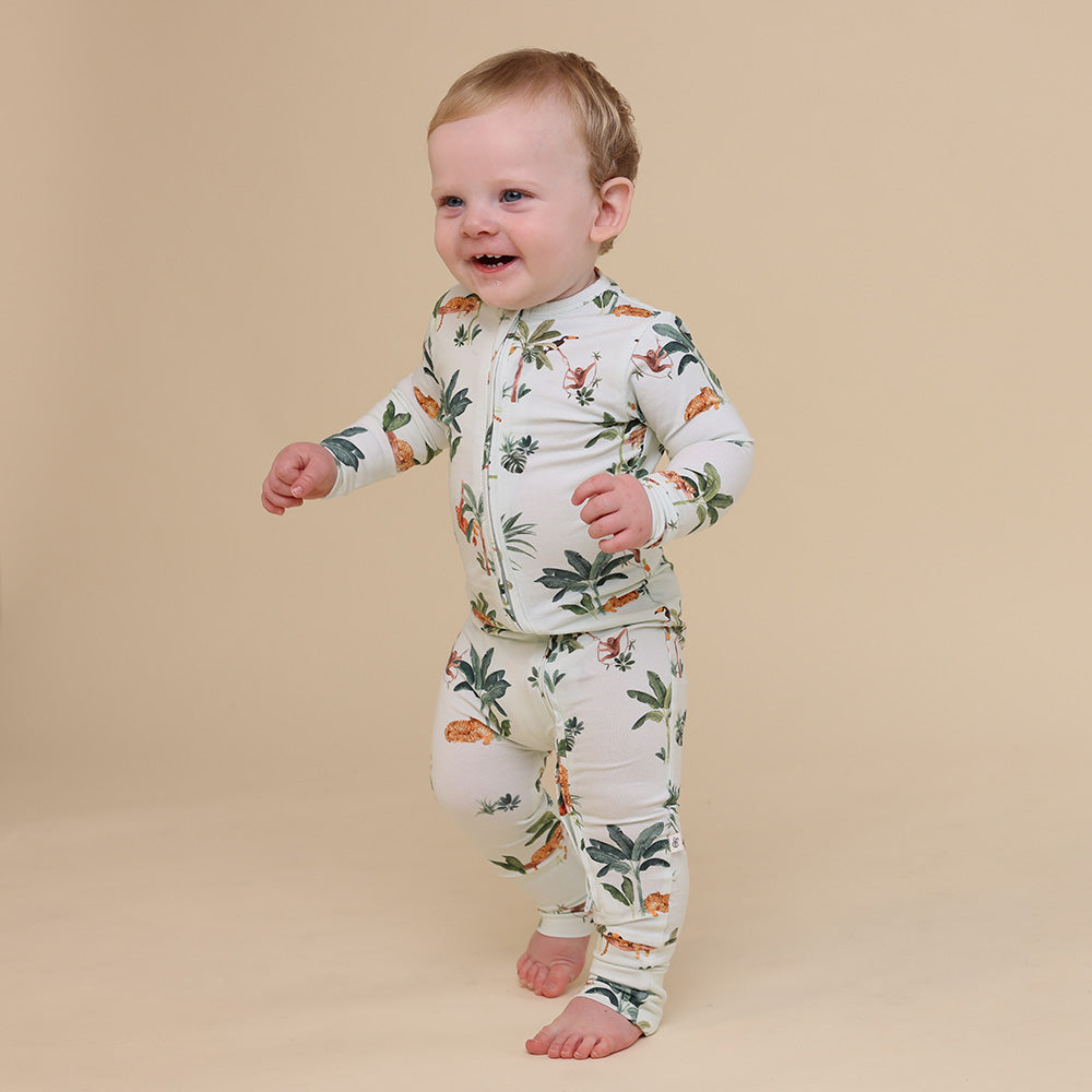 Jungle Organic Snugglesuit Convertible Romper