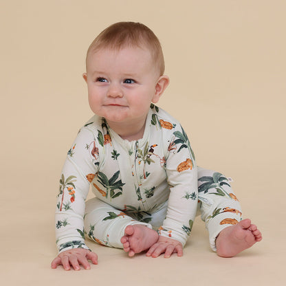 Jungle Organic Snugglesuit Convertible Romper