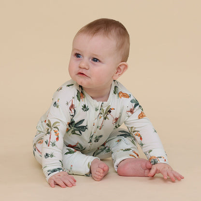 Jungle Organic Snugglesuit Convertible Romper