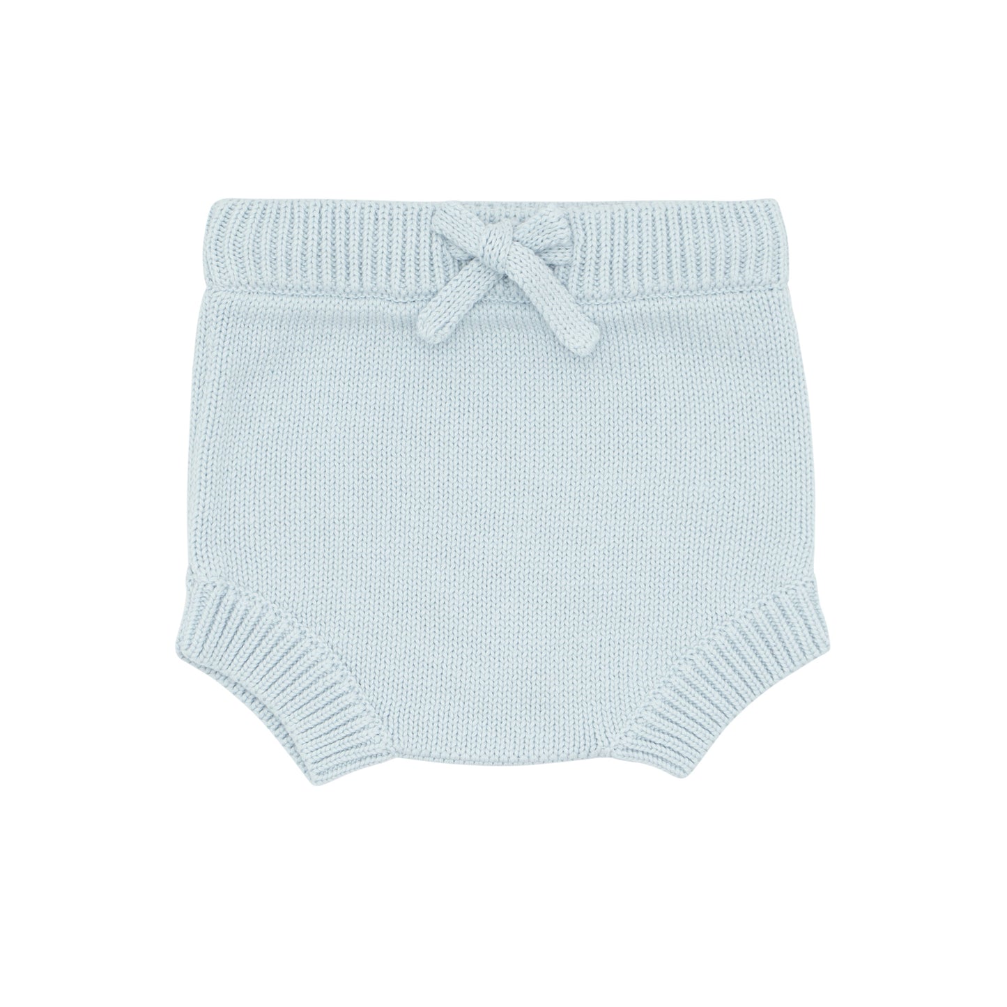 baby light blue knit bloomer