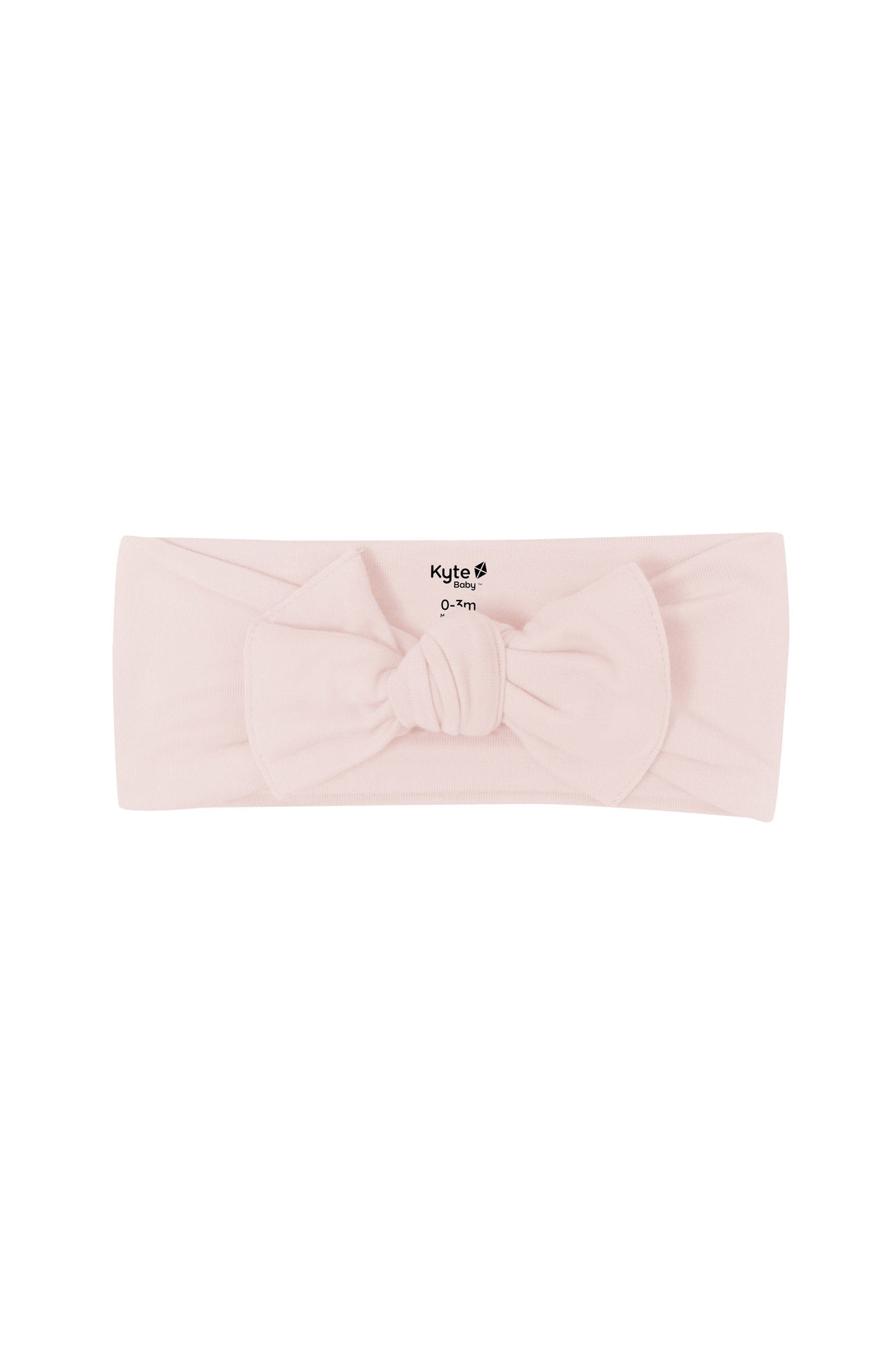 Knotted Bow Headband in Blush