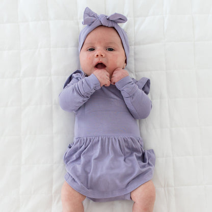 Knotted Bow Headband in Taro